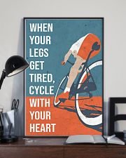 Cycle With Your Heart Cycling 11x17 Poster lifestyle-poster-2