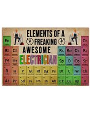 Electrician Elements Of A Freaking Awesome 17x11 Poster front