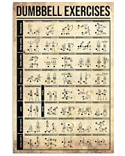 Fitness Dumbbell Exercises 11x17 Poster front