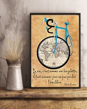 Cycling La Vie C'est Comme Faire Du Vélo 11x17 Poster lifestyle-poster-3