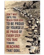 Cycling Don't Wait Until You Reach Your Goal 11x17 Poster front