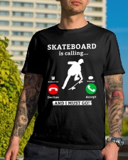 Skateboard Is Calling Classic T-Shirt lifestyle-mens-crewneck-front-8