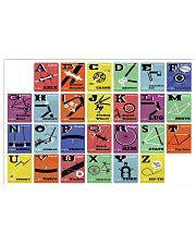 Cycling Alphabet 17x11 Poster front