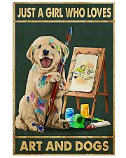 Painting Girl And Dogs 11x17 Poster front