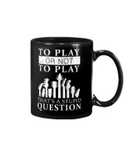To Play Or To Play Mug tile