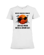 Never Underestimate An Old Man Premium Fit Ladies Tee tile