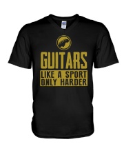GUITAR V-Neck T-Shirt tile