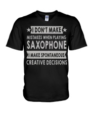 SAXOPHONE V-Neck T-Shirt tile