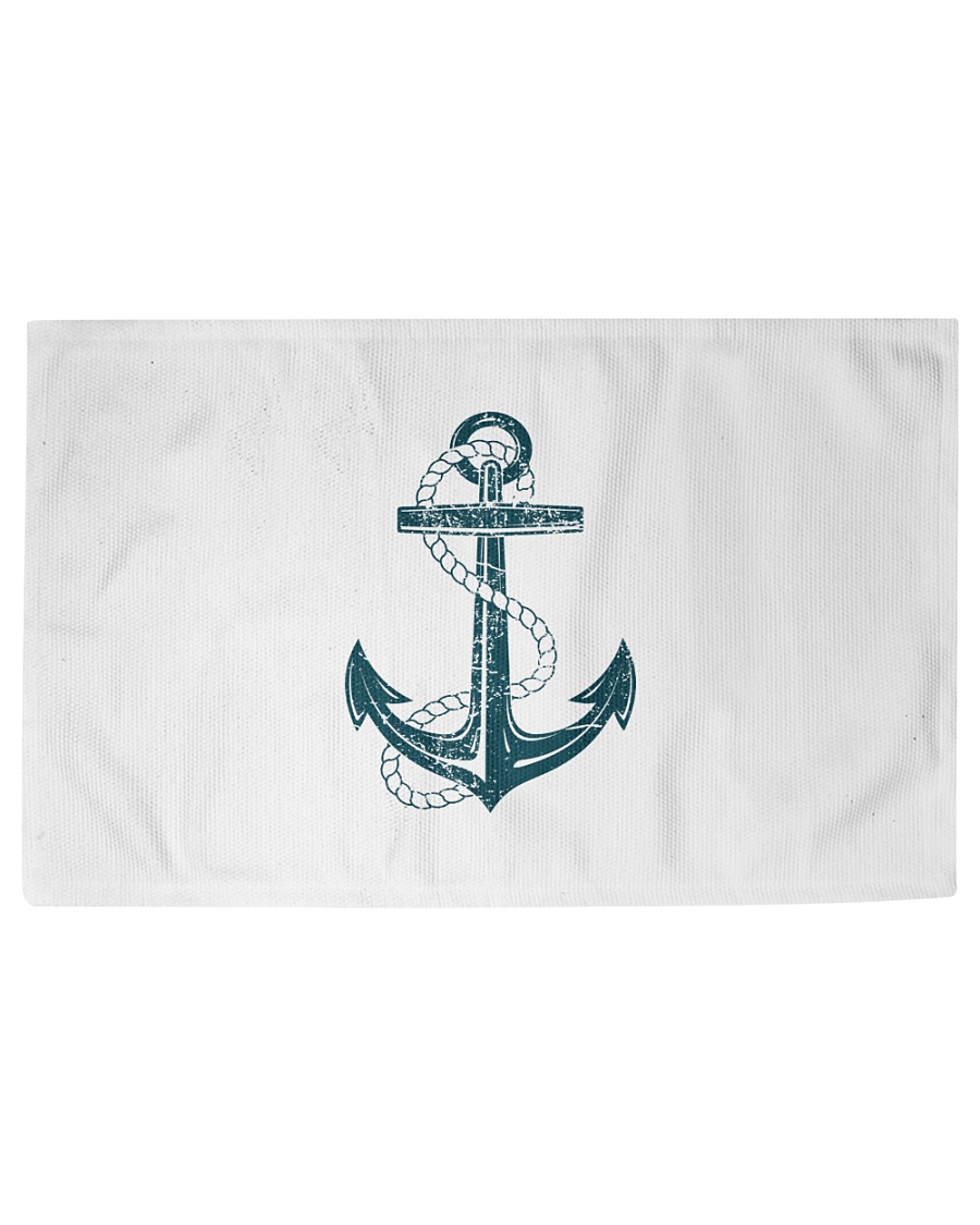 The Sailor Anchor Woven Rug - 6' x 4'
