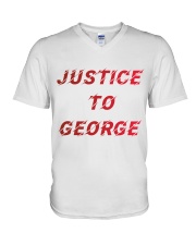 Justice for George Tshirt V-Neck T-Shirt thumbnail