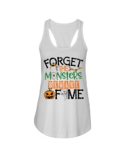 FORGET THE MONSTERS BEWARE OF ME Ladies Flowy Tank tile