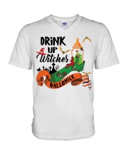 DRINK UP WITCHES HALLOMILK V-Neck T-Shirt tile