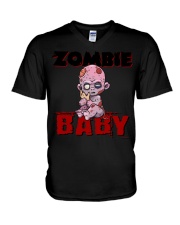 ZOMBIE BABY V-Neck T-Shirt tile