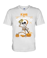 KING OF HALLOWEEN V-Neck T-Shirt tile