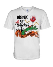 DRINK UP WITCHES HALLOWINE V-Neck T-Shirt tile