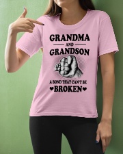 Grandma And Grandson A Bond That Cant Be Broken Ladies T-Shirt apparel-ladies-t-shirt-lifestyle-front-10