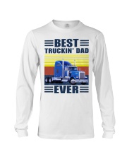 Best truckin dad ever vintage father's day shirt Long Sleeve Tee thumbnail