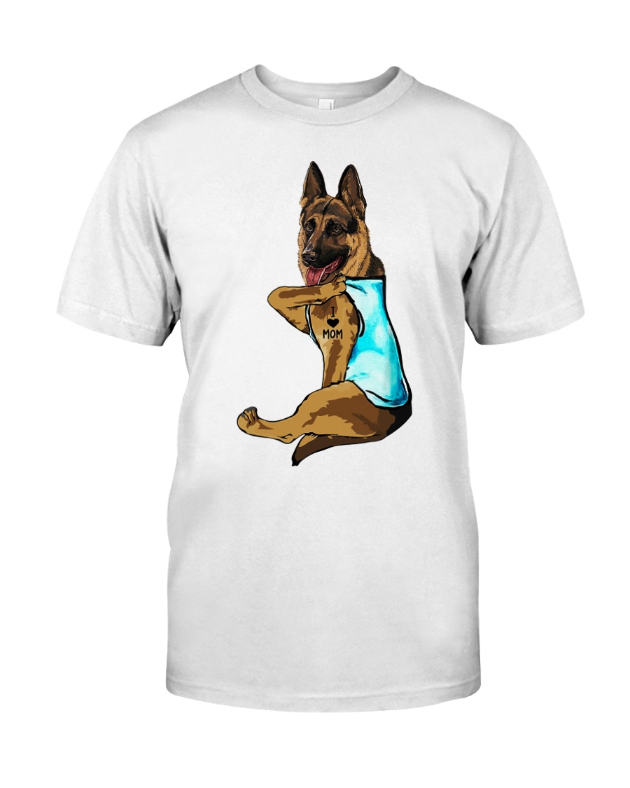 German Shepherd I love mom Tattoo shirt Classic T-Shirt