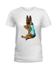 German Shepherd I love mom Tattoo shirt Ladies T-Shirt thumbnail