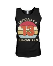 Officially a 13 quaranteen vintage T-shirt Unisex Tank thumbnail