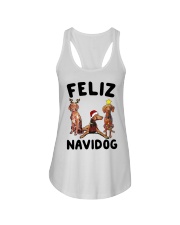 Feliz Navidog Vizsla Christmas Ladies Flowy Tank thumbnail