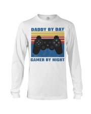 Daddy by day gamer by night vinagte shirt Long Sleeve Tee thumbnail