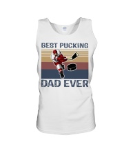 Hokey best pucking dad ever vintage shirt Unisex Tank thumbnail