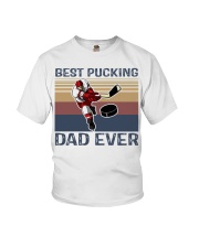 Hokey best pucking dad ever vintage shirt Youth T-Shirt thumbnail