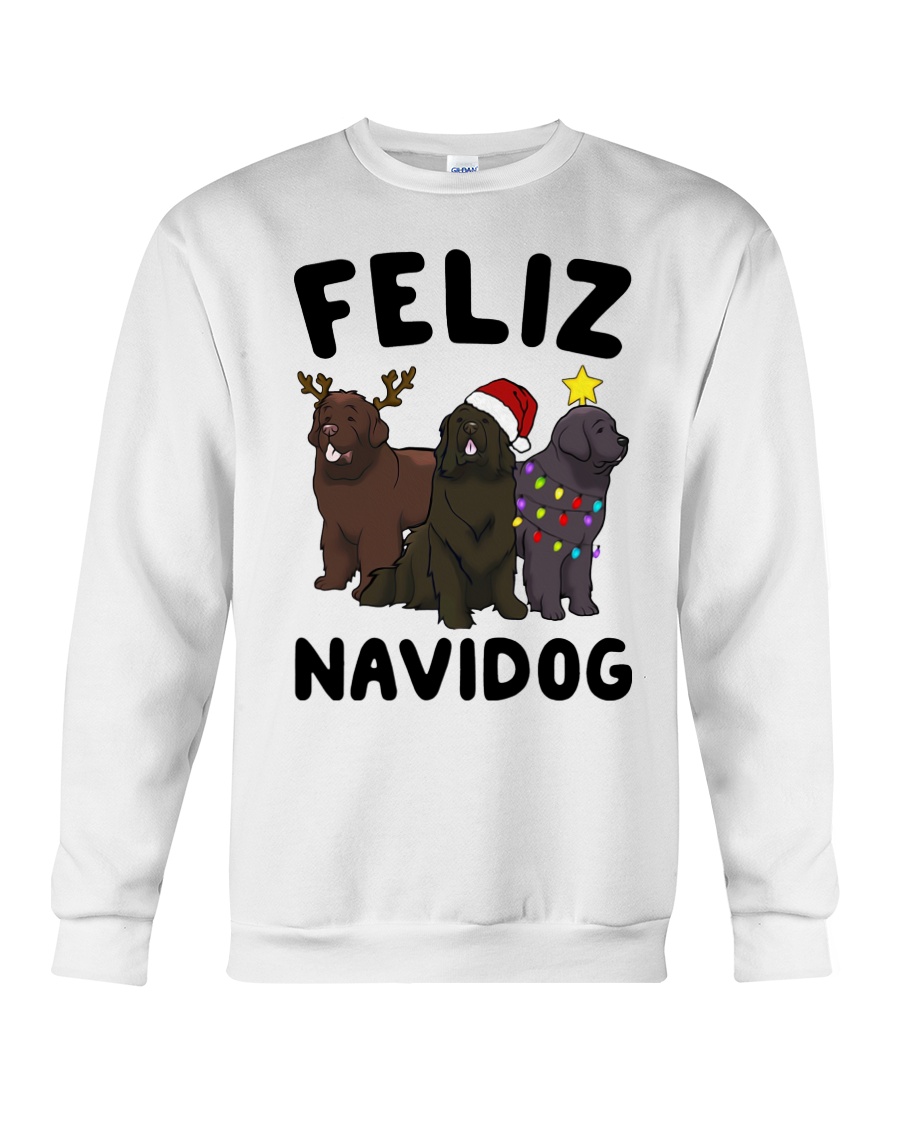 Feliz Navidog Newfoundland Christmas shirt Crewneck Sweatshirt
