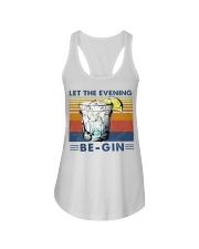 Cocktail Let the evening be-gin shirt Ladies Flowy Tank thumbnail