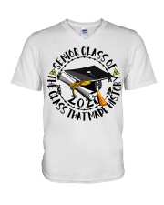 Senior class of 2020 the class that made history V-Neck T-Shirt thumbnail