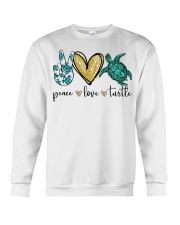 Peace Love Turtle shirt Crewneck Sweatshirt thumbnail