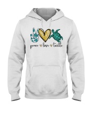 Peace Love Turtle shirt Hooded Sweatshirt thumbnail
