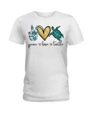 Peace Love Turtle shirt Ladies T-Shirt thumbnail