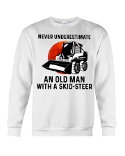 Never underestimate an old man with a skid Crewneck Sweatshirt thumbnail