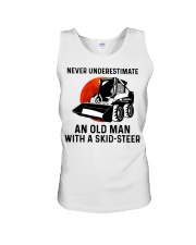 Never underestimate an old man with a skid Unisex Tank thumbnail