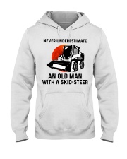 Never underestimate an old man with a skid Hooded Sweatshirt thumbnail