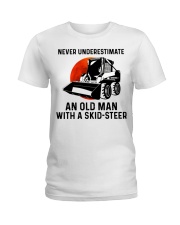 Never underestimate an old man with a skid Ladies T-Shirt thumbnail