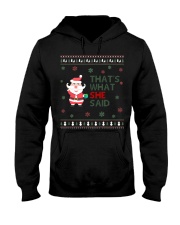 Santa Claus That's what she said Ugly Christmas Hooded Sweatshirt thumbnail
