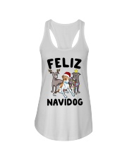 Feliz Navidog Greyhound Christmas shirt Ladies Flowy Tank thumbnail