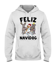 Feliz Navidog Greyhound Christmas shirt Hooded Sweatshirt thumbnail