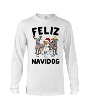 Feliz Navidog Greyhound Christmas shirt Long Sleeve Tee thumbnail