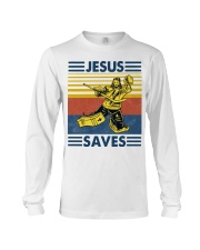 Hockey Jesus Saves Vintage shirt Long Sleeve Tee thumbnail