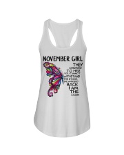 November girl Butterfly the whispered to her you Ladies Flowy Tank thumbnail