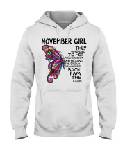 November girl Butterfly the whispered to her you Hooded Sweatshirt thumbnail