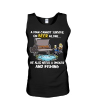 Man Beer Fishing Smoker shirt Unisex Tank thumbnail