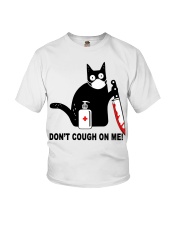 Black cat knife don't cough on me shirt Youth T-Shirt thumbnail