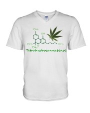 Tetrahydrocannabinol Weed shirt V-Neck T-Shirt thumbnail