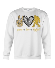 Peace love bigfoot shirt Crewneck Sweatshirt thumbnail