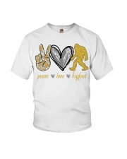 Peace love bigfoot shirt Youth T-Shirt thumbnail